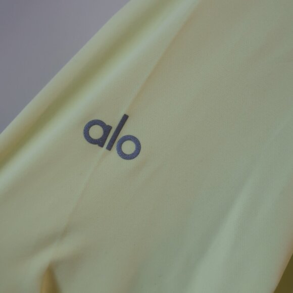 Mens ALO Neon Green Active Hoodie Top S - Picture 5 of 6